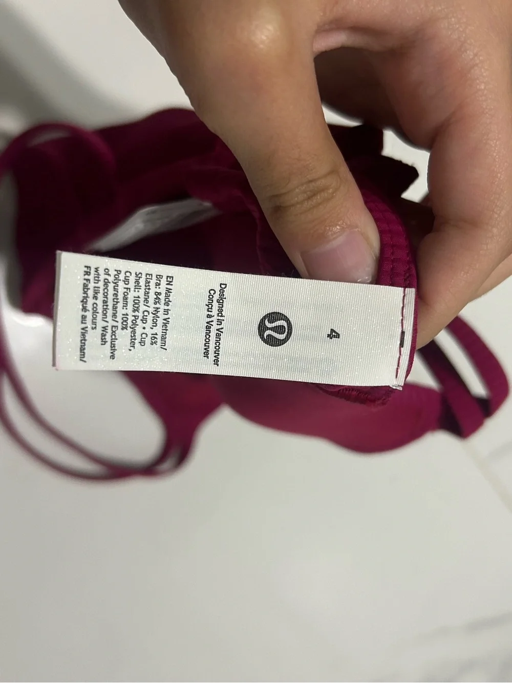 lululemon athletica Double-Strap Berry Sports Bra